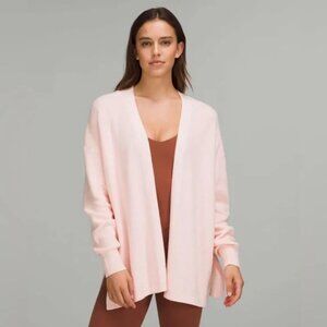 Lululemon Side Slit Sweater Wrap Cardigan Strawberry Milkshake 12